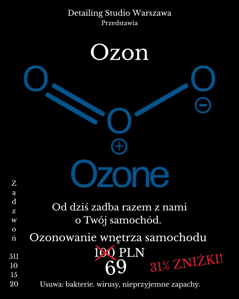 Ozonowanie wnętrza samochodu