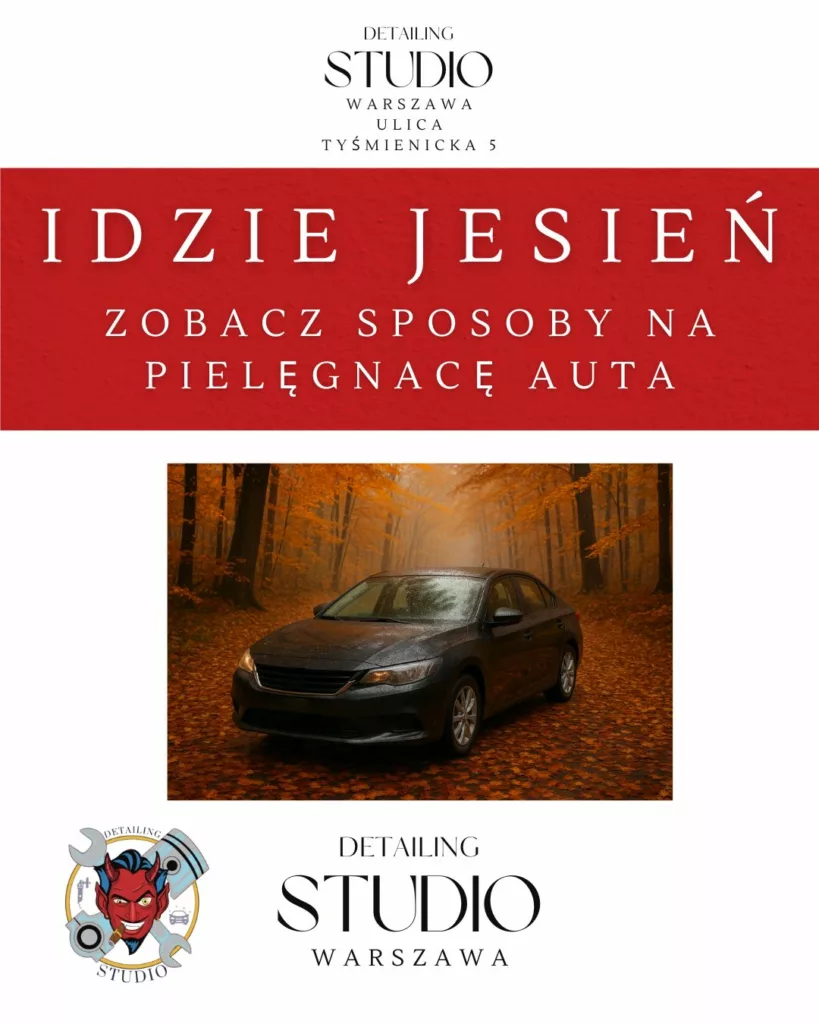samochód w jesiennej aurze